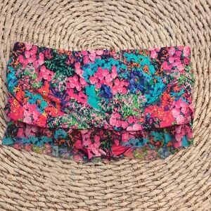 Kenneth Cole Vibrant Pink Skirt with Multicolor Trim